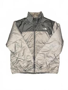 Men’s The North Face Silver/Grey Puffer Jacket Size XL